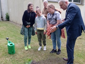 Inauguracja projektu Owocowe łódzkie w Łodzi 2.06.2023 r., 